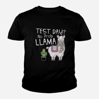 Test Day No Prob Llama Youth T-shirt | Crazezy DE