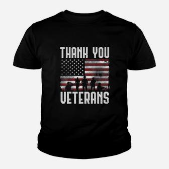 Thank You Veterans Youth T-shirt | Crazezy