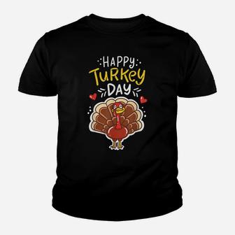 Thanksgiving Tshirt Happy Turkey Day Tee Holiday Gift Youth T-shirt | Crazezy CA