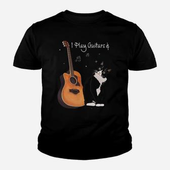 That's What I Do I Pet Cats Play Guitars & I Know Things Youth T-shirt | Crazezy