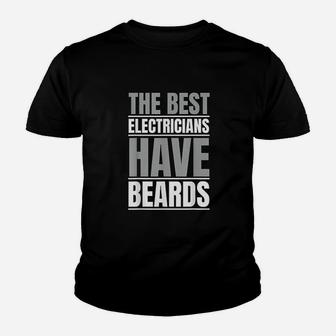 The Best Electricians Have Beards Youth T-shirt | Crazezy AU