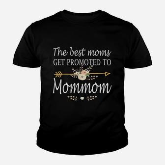 The Best Moms Get Promoted To Mommom Gift New Mommom Youth T-shirt | Crazezy AU
