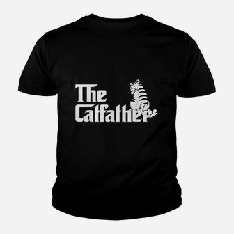 The Catfather Funny Cat Daddy Youth T-shirt | Crazezy CA