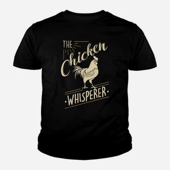 The Chicken Whisperer Funny Chicken Lover Farming Youth T-shirt | Crazezy