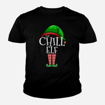 The Chill Elf Family Matching Group Christmas Gift Funny Youth T-shirt | Crazezy