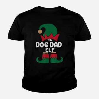 The Dog Dad Elf Christmas Shirts Matching Family Group Party Youth T-shirt | Crazezy UK