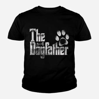 The Dogfather Bone Dog Lover Dad Funny Father's Day Gifts Zip Hoodie Youth T-shirt | Crazezy AU