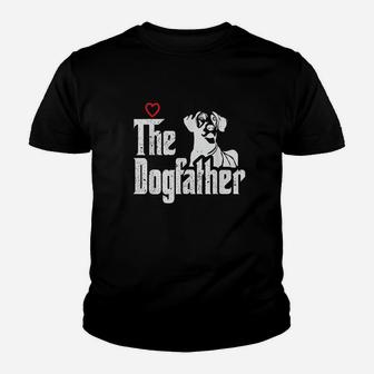 The Dogfather Great Dane Dog Dad Fathers Day Gif Youth T-shirt | Crazezy