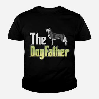 The Dogfather Husky Funny Dog Owner Father’ Day Youth T-shirt | Crazezy AU