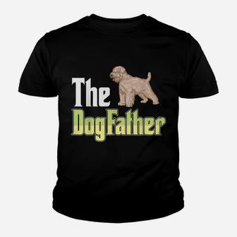 The Dogfather Soft Coated Wheaten Terrier Funny Dog Owner Youth T-shirt | Crazezy