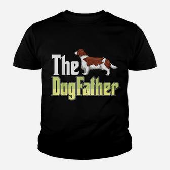 The Dogfather Welsh Springer Spaniel Funny Dog Owner Youth T-shirt | Crazezy UK
