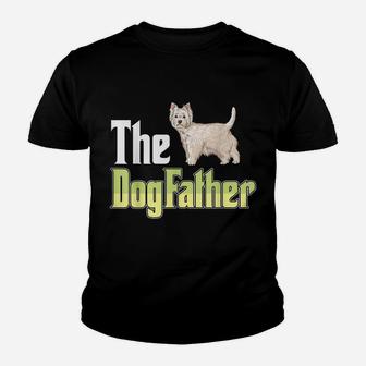 The Dogfather West Highland White Terrier Funny Dog Owner Youth T-shirt | Crazezy UK