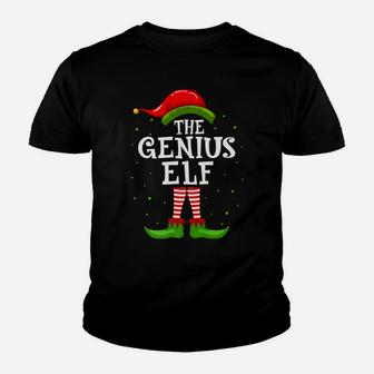 The Genius Elf Christmas Matching Family Pajama Costume Youth T-shirt | Crazezy DE