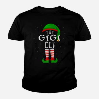 The Gigi Elf Funny Matching Family Group Christmas Gift Youth T-shirt | Crazezy UK