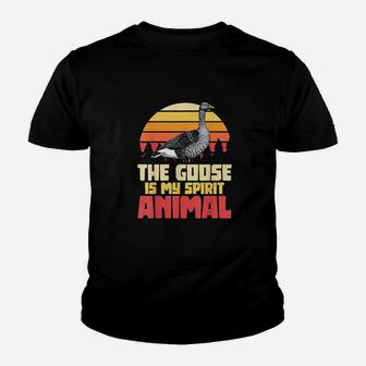 The Goose Is My Spirit Animal Goose Youth T-shirt | Crazezy
