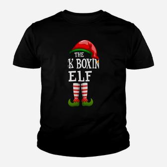 The Kick Boxing Elf Family Matching Xmas Group Gifts Pajama Sweatshirt Youth T-shirt | Crazezy AU