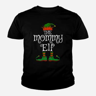 The Mommy Elf Family Matching Funny Christmas Gift Mom Youth T-shirt | Crazezy AU