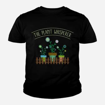 The Plant Whisperer Spring Gardening Mother's Day Youth T-shirt | Crazezy
