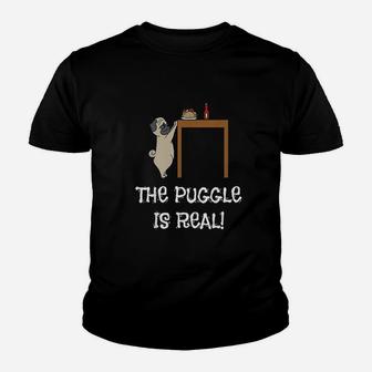 The Puggle Is Real Youth T-shirt | Crazezy AU