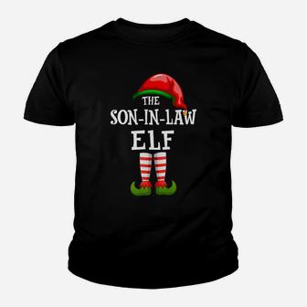 The Son-In-Law Elf Family Matching Xmas Group Gifts Pajama Youth T-shirt | Crazezy UK