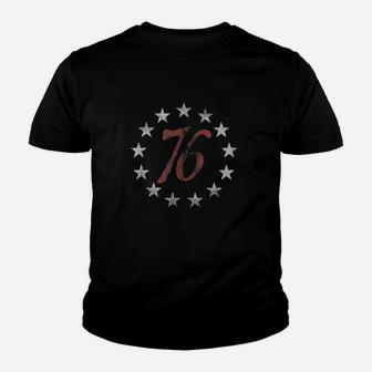 The Spirit 76 Vintage Retro 4Th Of July Independence Day Youth T-shirt | Crazezy