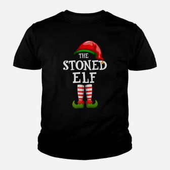 The Stoned Elf Family Matching Christmas Group Gifts Pajama Youth T-shirt | Crazezy