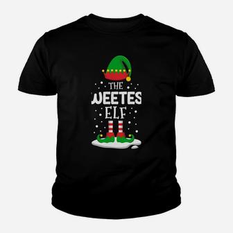 The Sweetest Elf Christmas Family Matching Costume Pjs Cute Sweatshirt Youth T-shirt | Crazezy