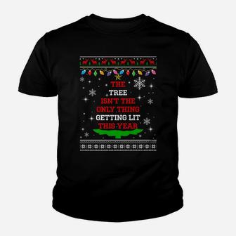 The Tree Isn't The Thing Getting Lit This Year Christmas Youth T-shirt | Crazezy UK