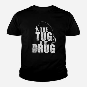 The Tug Is My Fishing Youth T-shirt | Crazezy DE