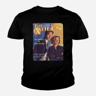The X-Files The Truth Is Out There Retro Poster Youth T-shirt | Crazezy UK