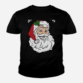 There's Some Hos In This House Funny Christmas Santa Claus Sweatshirt Youth T-shirt | Crazezy CA
