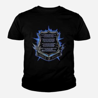 Thin Blue Line Law Enforcement Gear For Men Law Enforcement Youth T-shirt | Crazezy DE