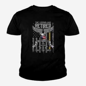 Thin Gold Line 911 Dispatcher Youth T-shirt | Crazezy