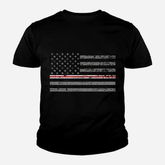 Thin Red Line Nurse Flag Youth T-shirt | Crazezy