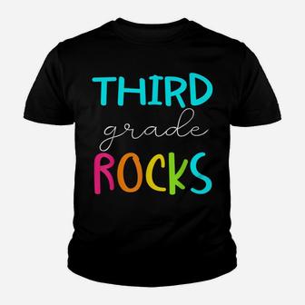 Third Grade Rocks Shirt Team 3Rd Grade Teacher Youth T-shirt | Crazezy DE