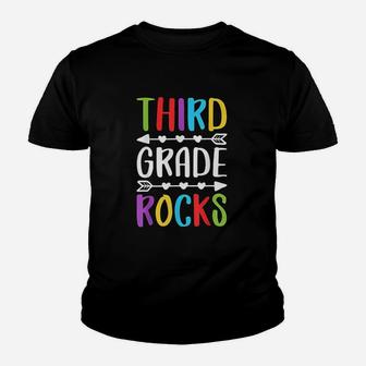 Third Grade Rocks Youth T-shirt | Crazezy CA