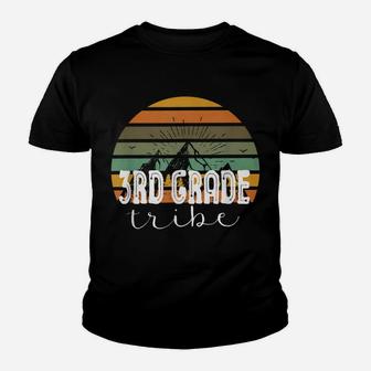 Third Grade Tribe Teacher Student Team 3Rd Grade Retro Youth T-shirt | Crazezy
