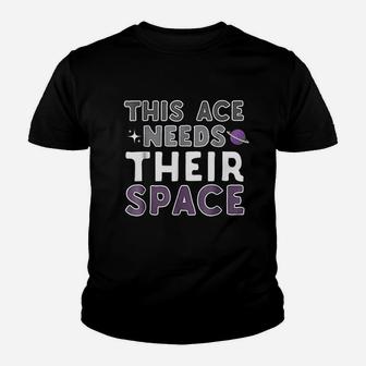 This Ace Needs Their Space Lgbt Funny Youth T-shirt | Crazezy
