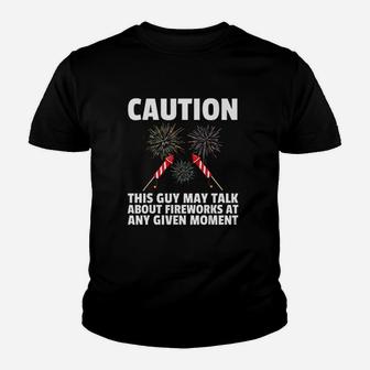 This Guy May Talk About At Any Given Moment Youth T-shirt | Crazezy
