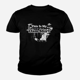 This Is My Dam Funny Pun With Stylish Graphic Design Youth T-shirt | Crazezy DE
