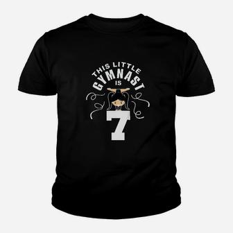 This Little Gymnast Is 7 Youth T-shirt | Crazezy