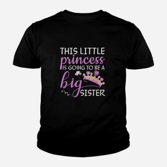 This Little Princess Is Going To Be A Big Sister Youth T-shirt | Crazezy UK
