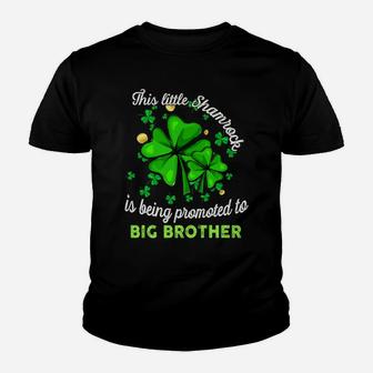 This Little Shamrock Is Being Promoted To Big Brother Lucky Youth T-shirt | Crazezy