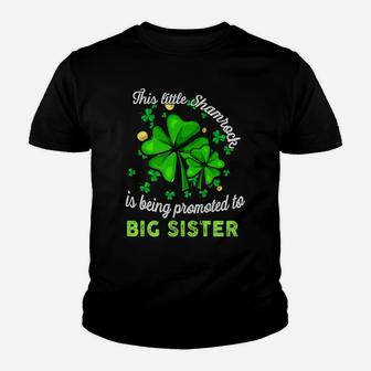 This Little Shamrock Is Being Promoted To Big Sister Lucky Youth T-shirt | Crazezy