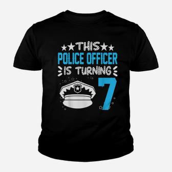 This Police Officer Is Turing Seven Years Old Youth T-shirt - Monsterry CA