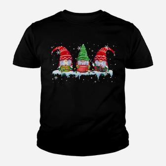 Three Cooking Gnomes Funny Christmas Lights Gnome Cooking Youth T-shirt | Crazezy AU