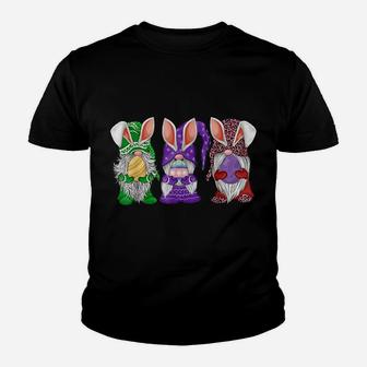 Three Gnome Easter Hippie Egg Hunting Costumer Bunnies Youth T-shirt | Crazezy UK