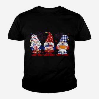 Three Gnomes 4Th Of July Independence Day American Flag Gift Youth T-shirt | Crazezy UK