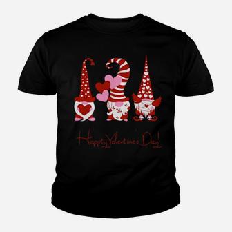 Three Gnomes Holding Hearts Valentines Youth T-shirt - Monsterry AU