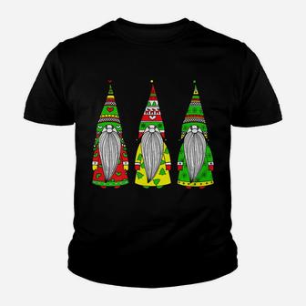 Three Nordic Gnomes Winter Christmas Family Pajama Xmas Gift Youth T-shirt | Crazezy DE
